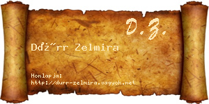 Dürr Zelmira névjegykártya